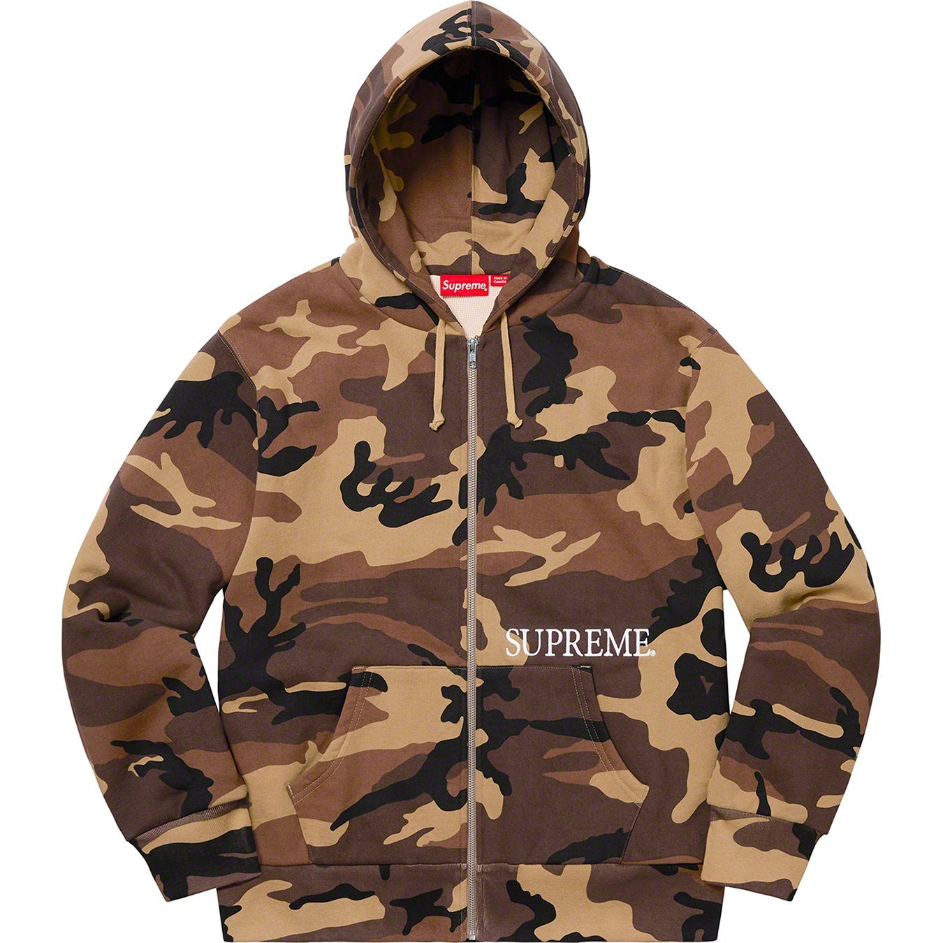 Thermal Zip Up Hooded Sweatshirt view 8